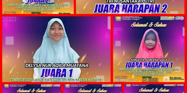 Juara turnamen catur HAB Kemenag