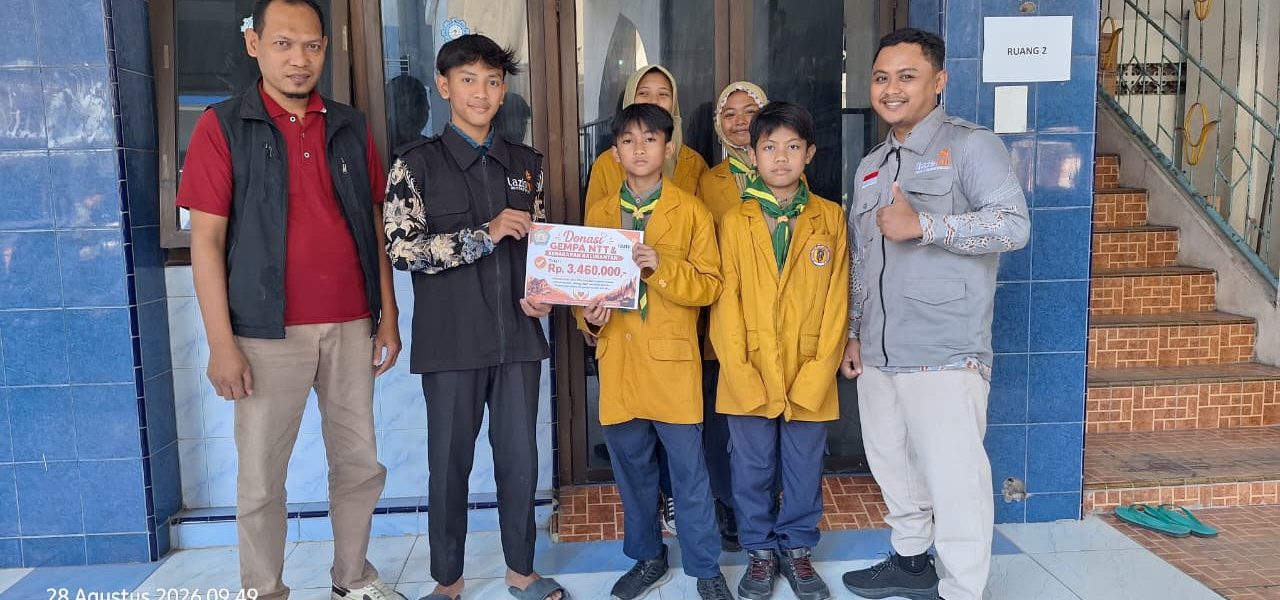 Penyaluran donasi dari MIM 18 Sumberrejo untuk Bencana NTT