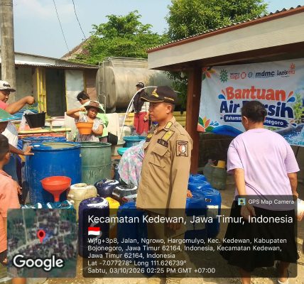Penyaluran air bersih di Kedewan